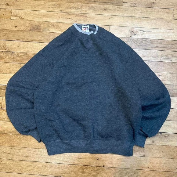 90s Grey Crewneck Sweatshirt - Picture 1 of 3
